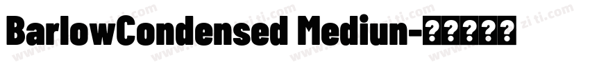 BarlowCondensed Mediun字体转换